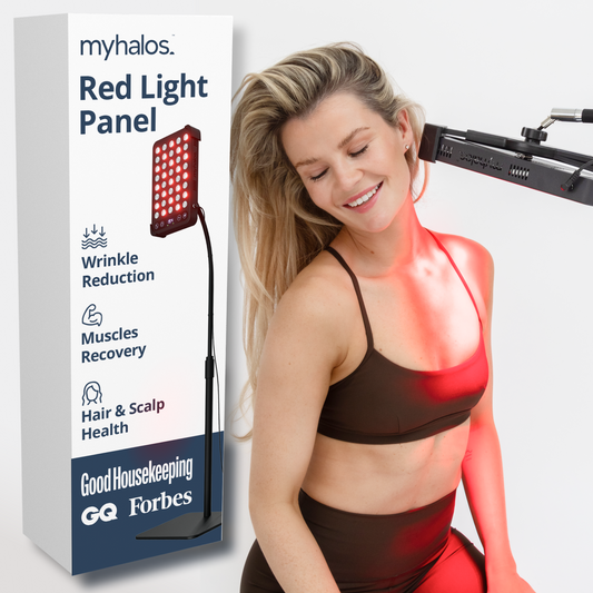 MyHalos Medical-Grade Red Light Therapy Panel with Stand