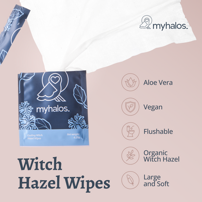 Perineal Gel Pack and Witch Hazel Wipe Pack