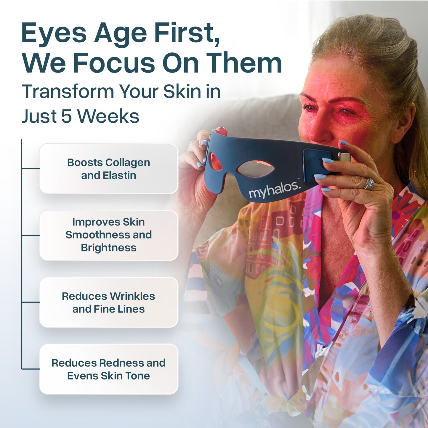 Red Light Therapy Eye Mask